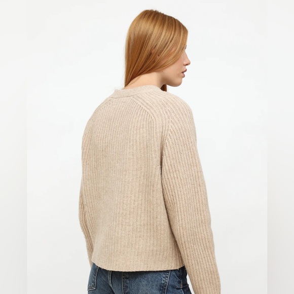 Ganni Wool-Blend Ribbed Cardigan - Picture 5 of 16